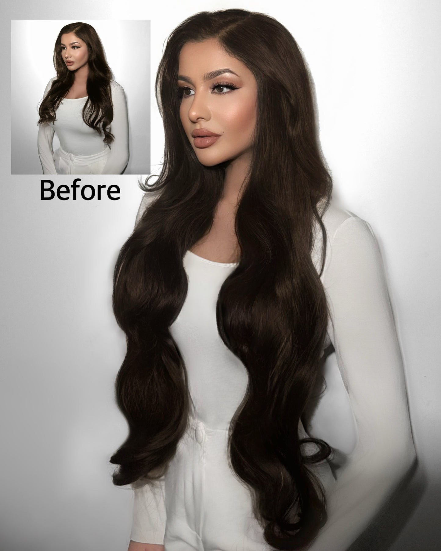 Long curly extension piece